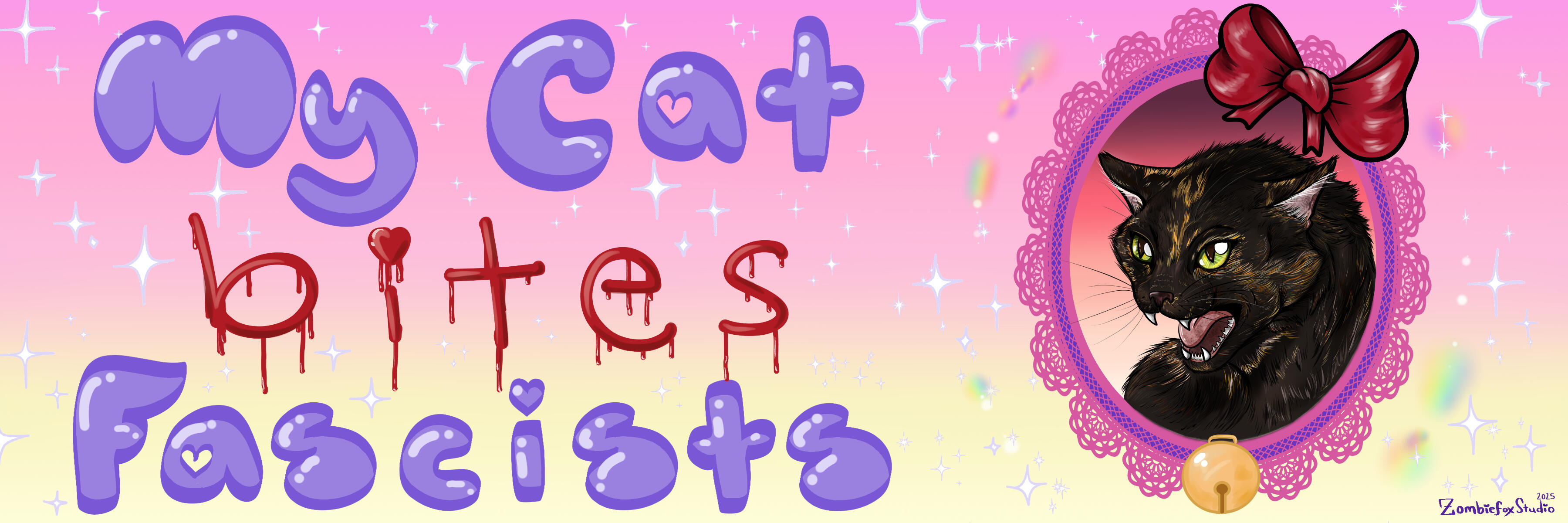 MyCatBitesFascists Bumper Sticker